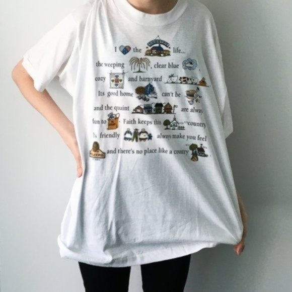 VINTAGE 90s I Love The Country Life Graphic Shirt - Picture 8 of 9